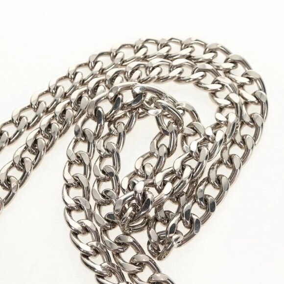 PRADA Chain Shoulder Bag Nylon Black Silver 1BD009 Auth 145246M - Picture 9 of 16